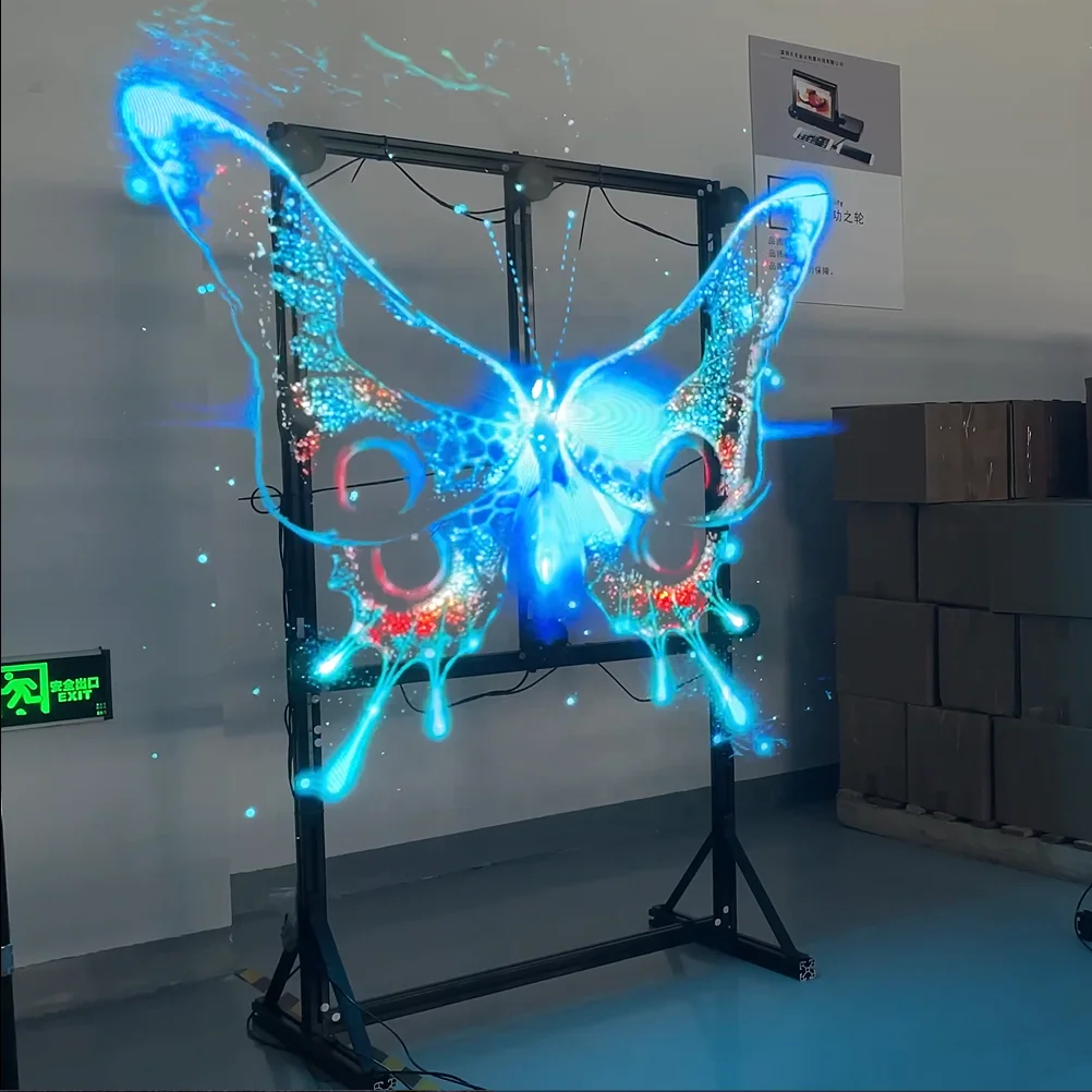 トレンドの広告 3D ホログラムファン デジタルサイネージと