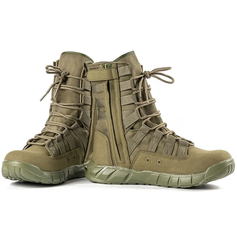 個人装備 French army side belt combat boots French Military Style Canvas Commando Boots | Colemans