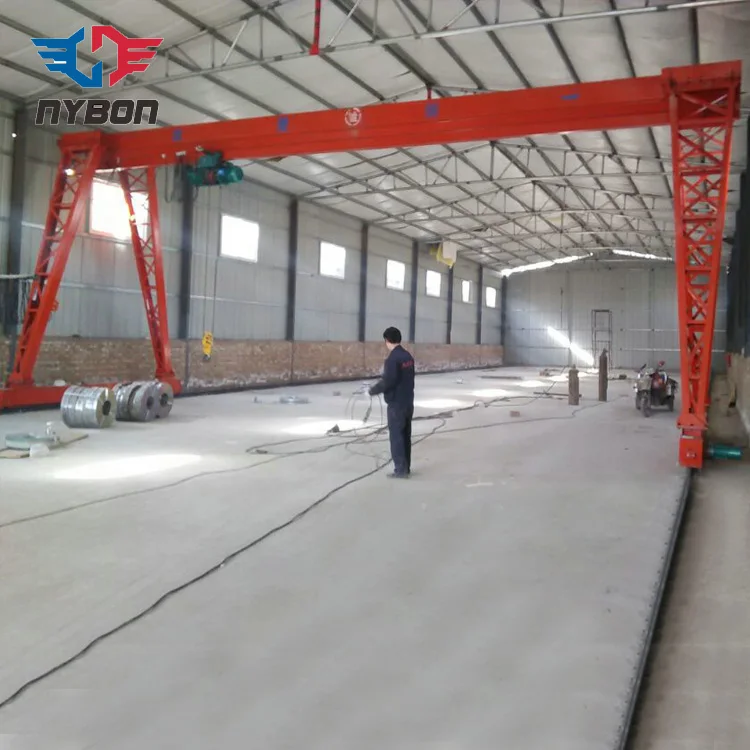 15m Span Rail Mounted Single Beam Travelling Gantry Crane 30 Tonnes