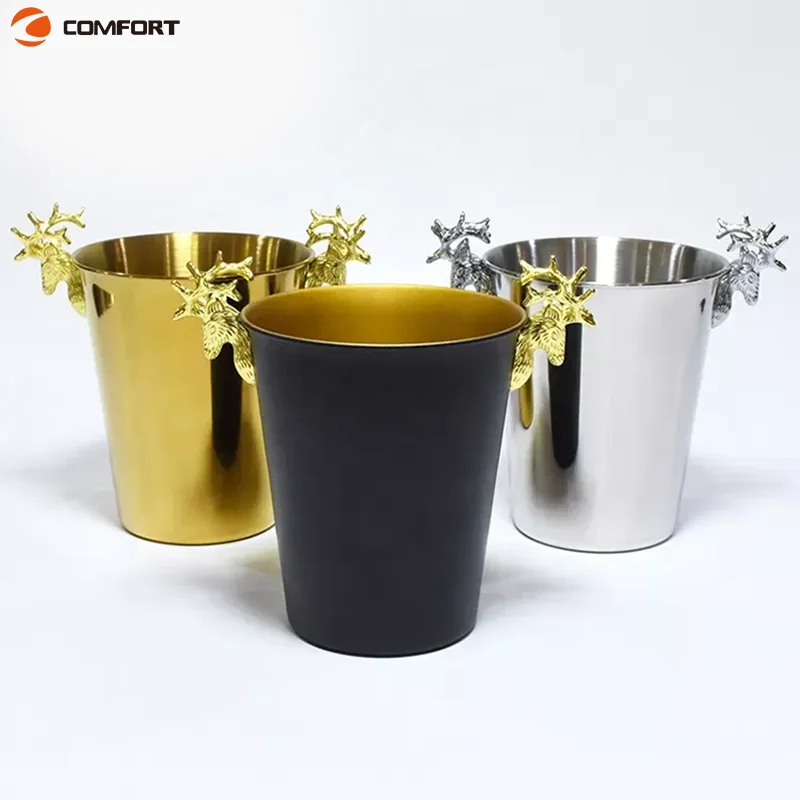 Luxury Custom Large Stainless Steel Bar Champagne Beer Wine Bottle