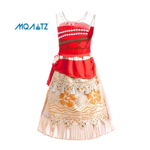 MQATZ Wholesale Printing Movie Cosplay Dress Kids Costume Princess Party Dress for Girl
