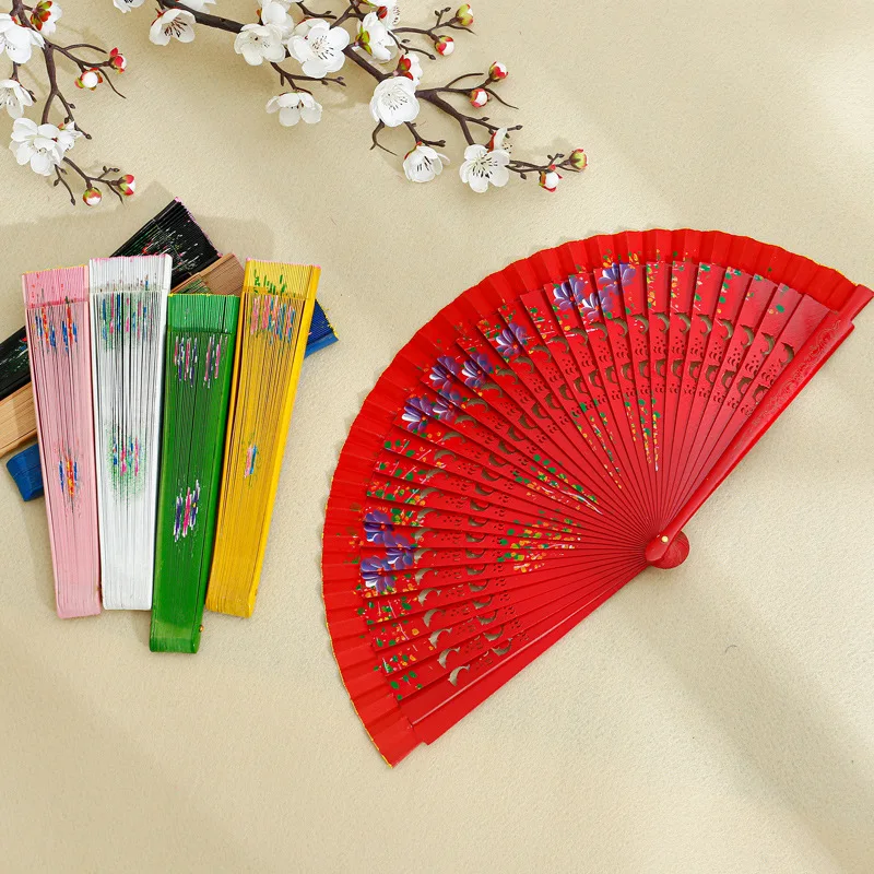 2025 New Arrival Customized Printing Bamboo Hand Fan with Pantone Color and Multiple Sizes for OEM Service