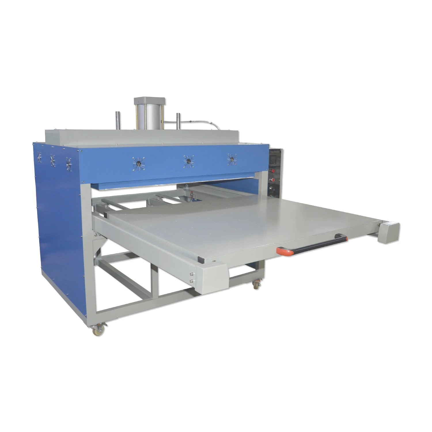 Semi-Automatic Large Format Sublimation Heat Press Machine Single Cylinder Pneumatic Flatbed Printer New Condition
