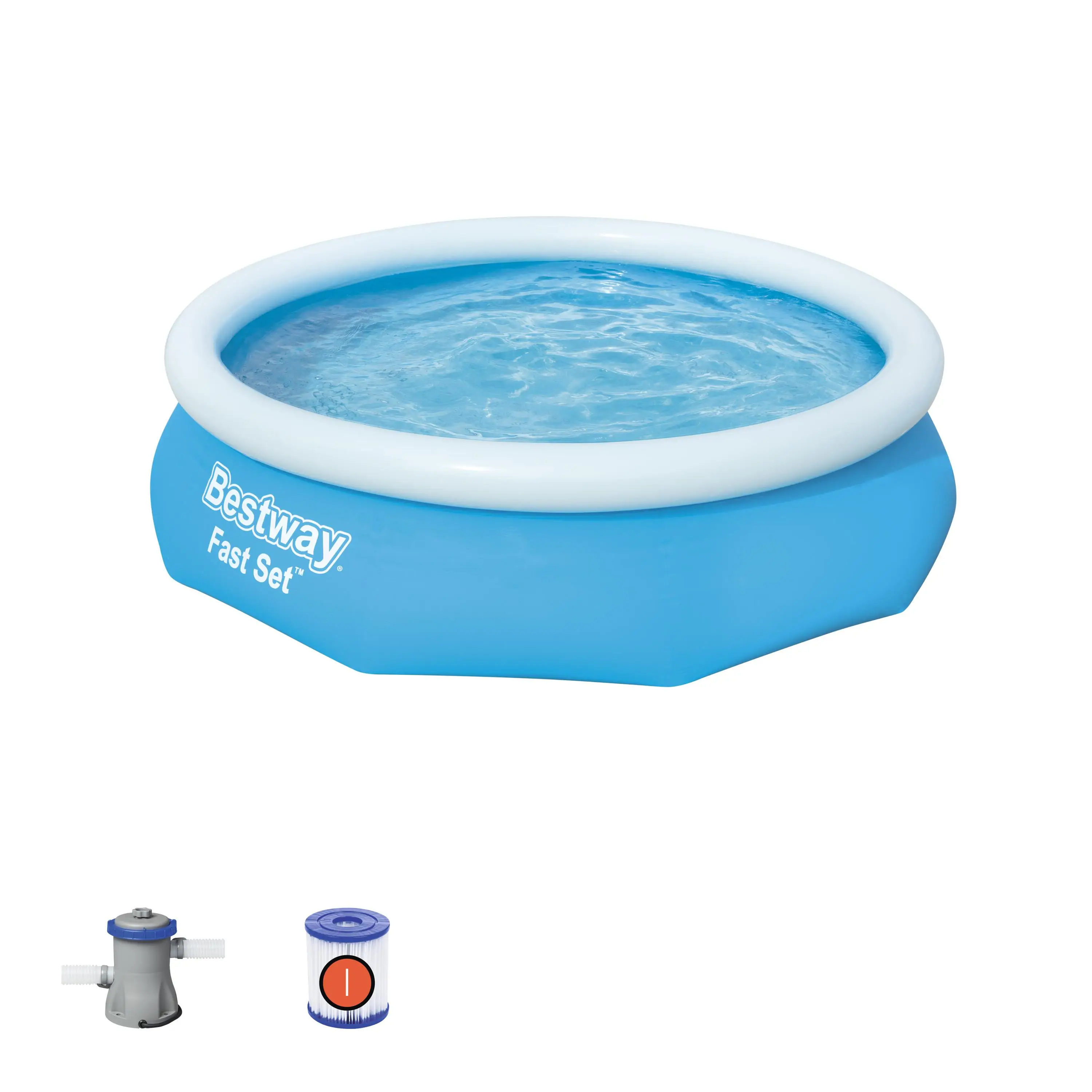 For Bestway 57270 Fast Set PVC Inflatable Pool Round Family Plastic Swimming Pool for Newborns
