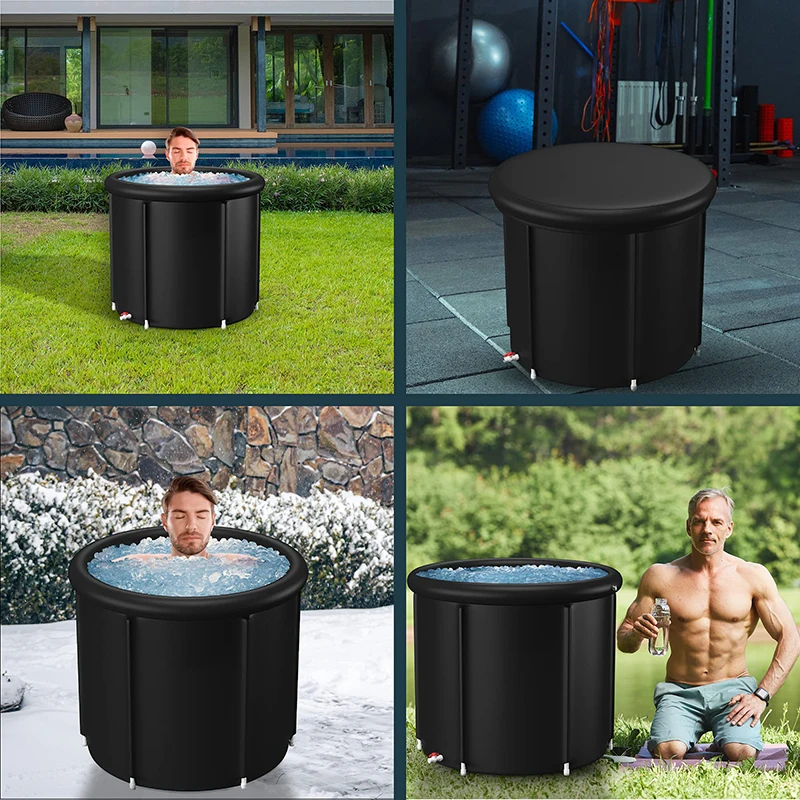 Portable Ice Bath Tub Pvc Plastic Luxury Foldable Bath Tub For Ice