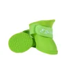 Silicone rain boots green