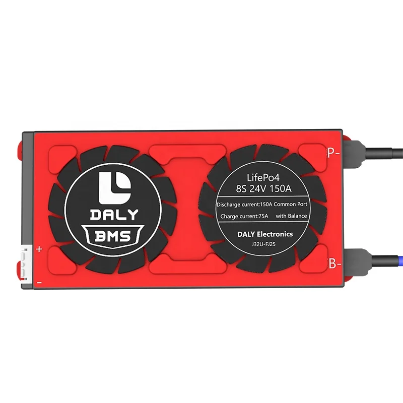 Smart Daly LiFePO4 BMS for 3S-16S Lithium Battery Packs with UART/CAN/RS485/LCD Communication Overcharge/Discharge Protection