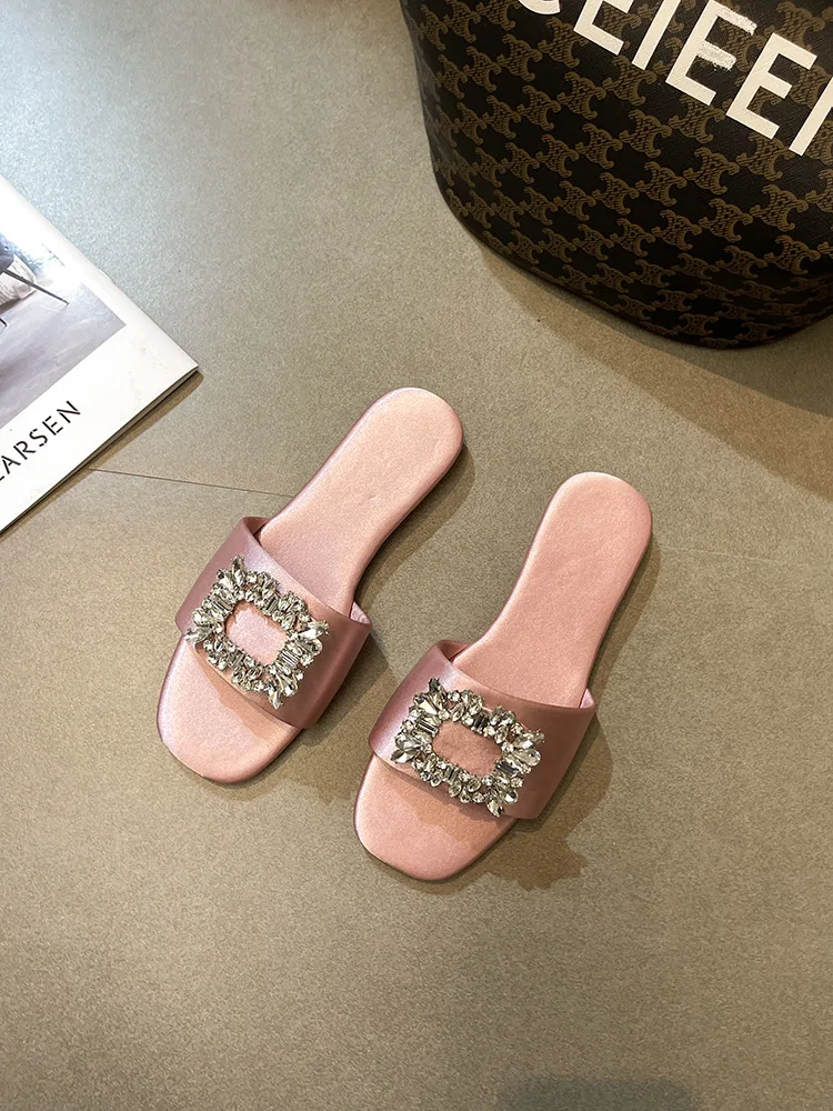 glitter slippers women summer sandals 2023