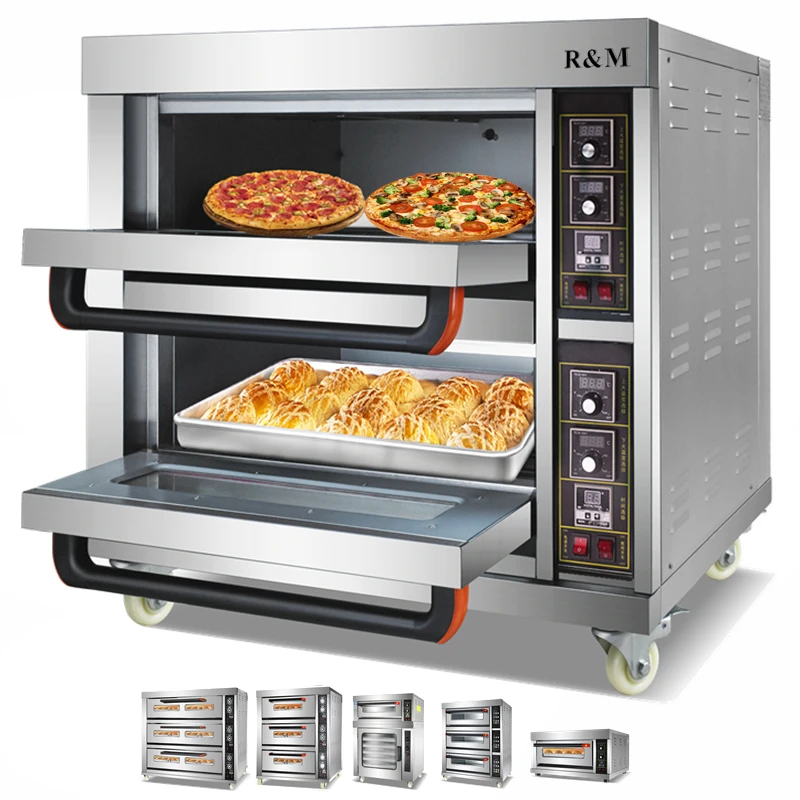 Fast Pizza Maker - Commercial Pan Press Deck Stone Oven