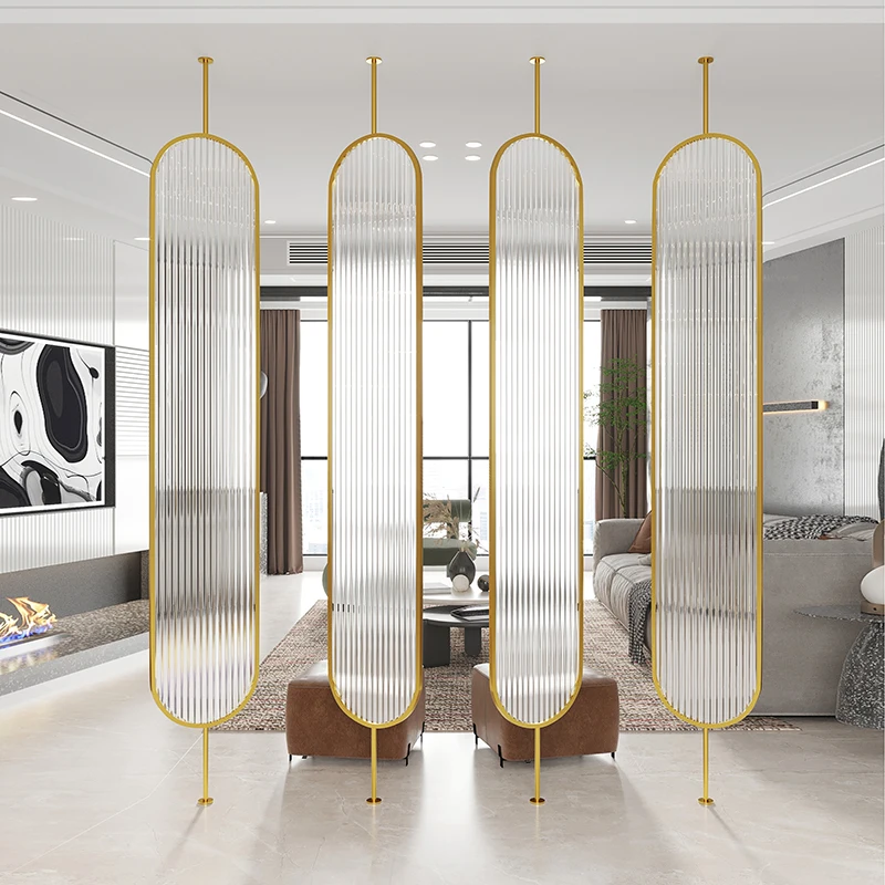 Partition Screen Decorative Wall Screen Welding Room Dividers Stainless Steel Metal Ceiling Room Divider Screen