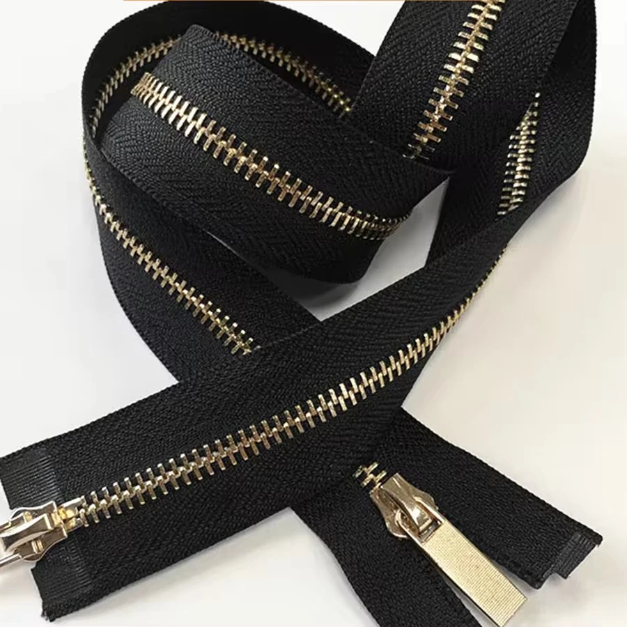 Alibaba.com: Customized Double Open End Vintage Gold Zipper 5#8 ...