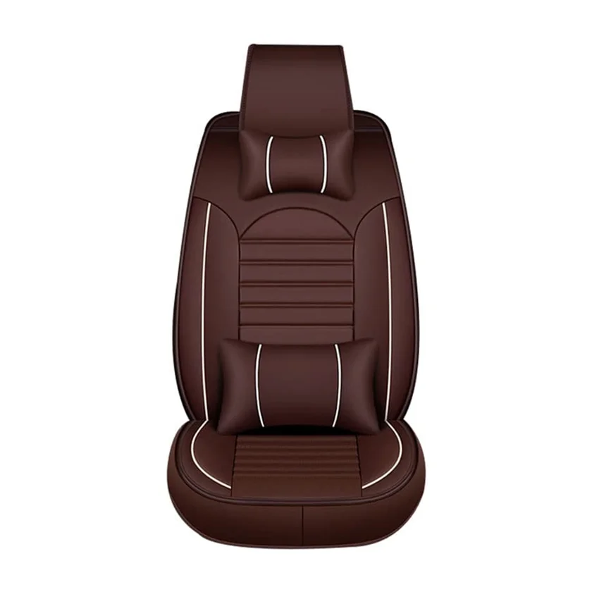 Muchkey Luxury Full Set Car Seat Cover Pu Leather Vehicle Cushion