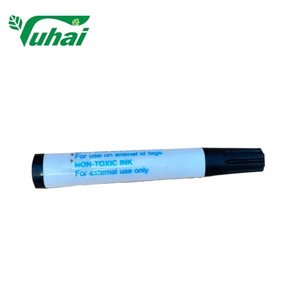 product high quality of writing black color livestock ear tag marking pen cattle sheep identification mark pen-1