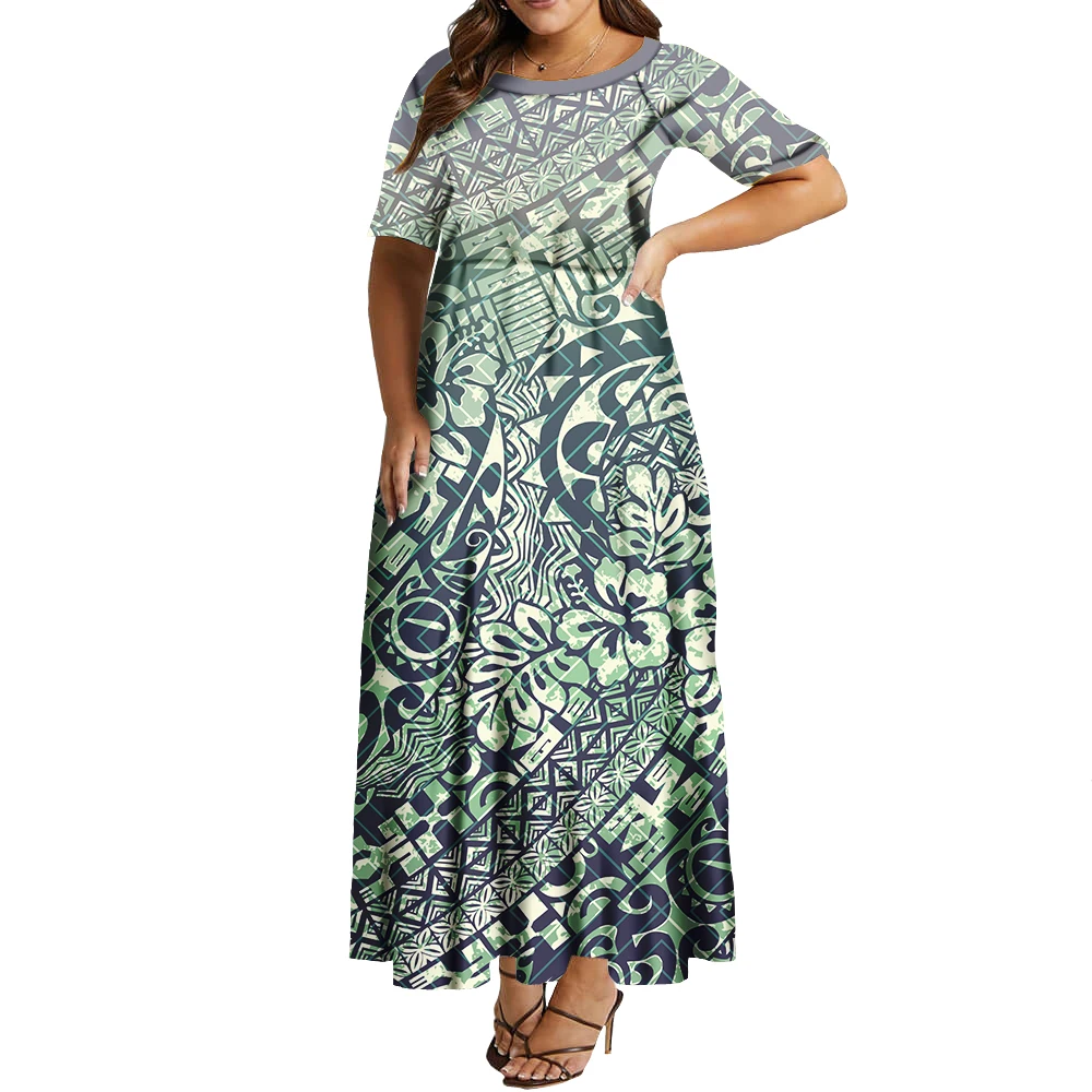 Samoan Tatau Maxi Polynesian Tribal Women Hawaiian Dress Plus Size Pacific  Islander Ladies Cocktail Dresses| Alibaba.com