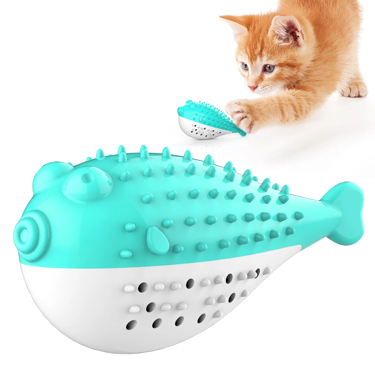 Funny Cat Toy Puffer Fish Kitten Interactive Molar Toy Attractive Catnip  Pufferfish Plastic Air Inflated Fish Cute Cat Chew Toy - Buy Cute Pet Cat  Chew Toy,Pet Voiced Nibble Toy,Cat Toothbrush Catnip