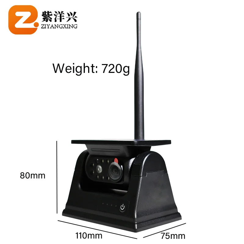 Factory Supply Private Model for IOS Android Wireless 9600mah Battery Rechargeable Magnetic Truck Van Rear View Camera