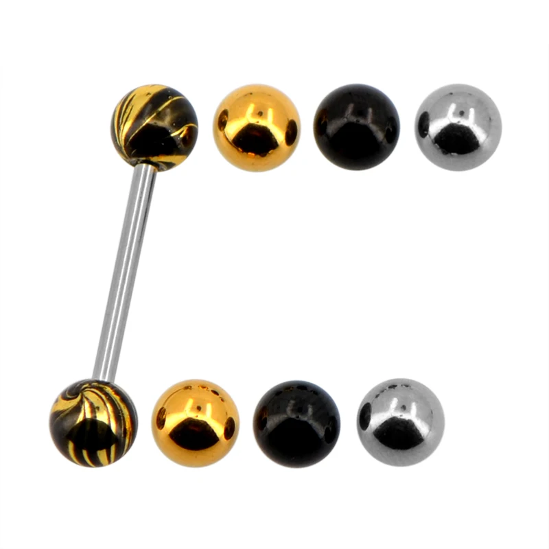 Promotion Word Price Logo Kit Jewellery Surgical Steel Flat Back Box Body Gold Tongue Lock Clasp for Piercing Jewelry