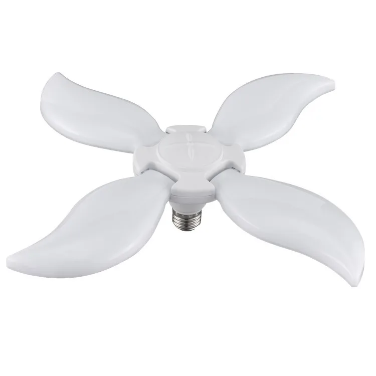 mango Shape Led E27 Fan Bulb Light Foldable Fan Blade Ceiling Bulb Led Light Folded Led Foldable Fan Blade Led Light Bulb 45w