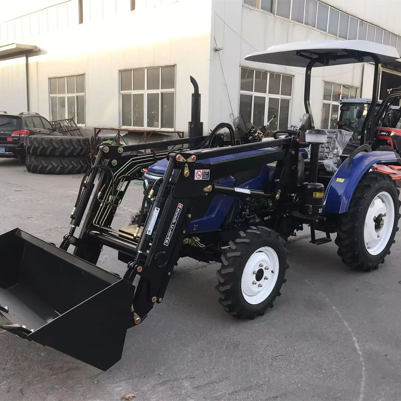 Free Shipping Cheapest Diesel Tractor  Mini Tractor With Front Loader 4x4 Loader for Sale