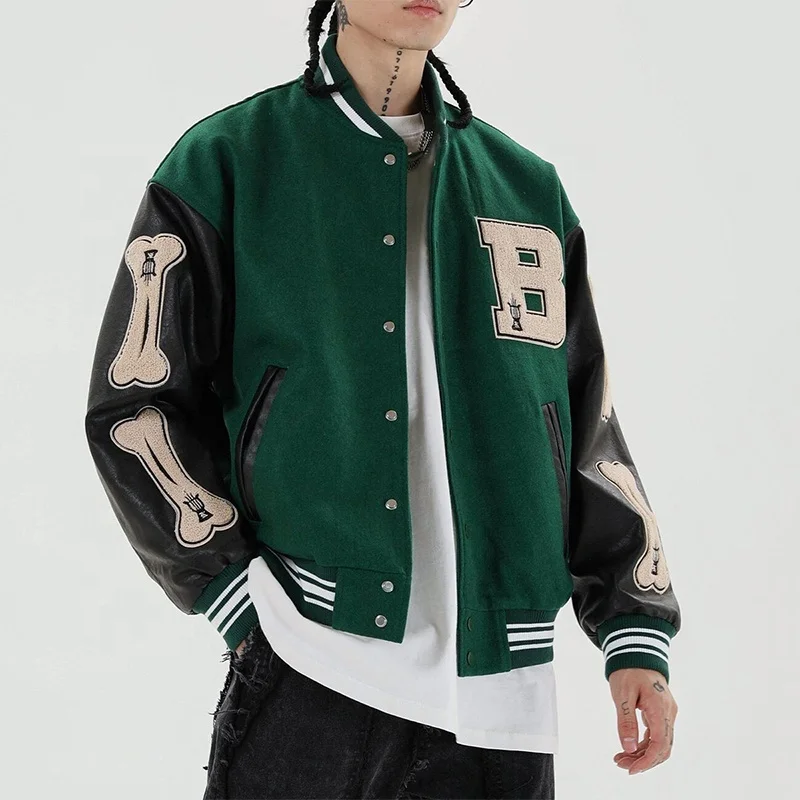 Green Varsity B Jacket