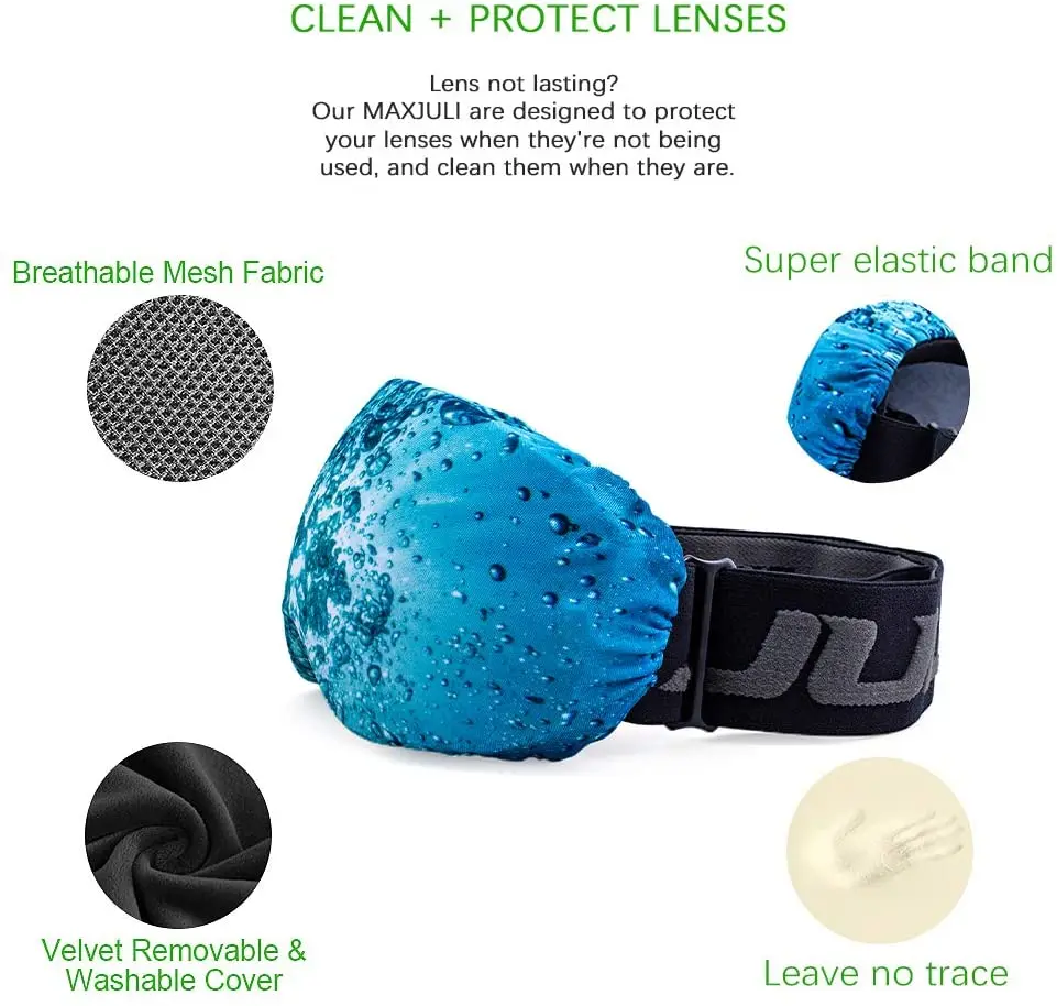 2023 Sublimation Printing Goggle Cover Ski Eyeglasses Goggle Cover