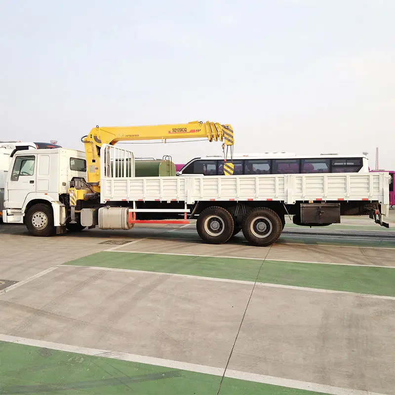 Cargo Truck Crane 10 Ton - High Load Moment & Hydraulic Power