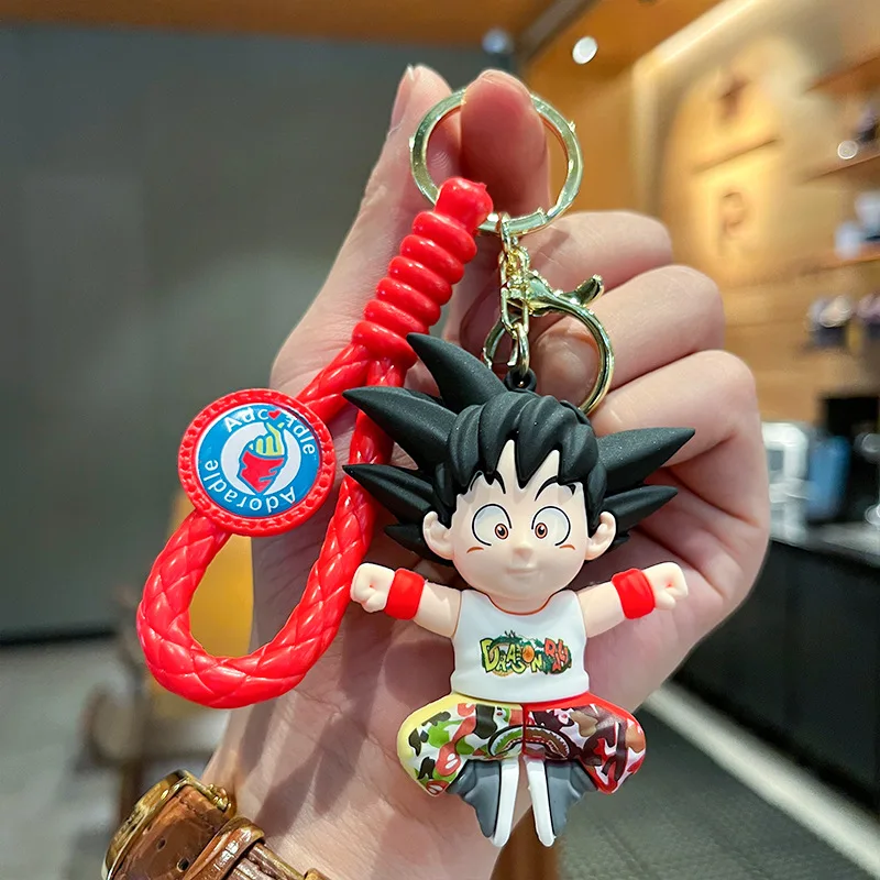 Keychain Accessories 3D Cool Cartoon Anime Dragon Son Goku