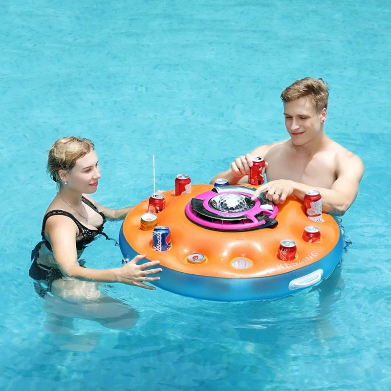 New Arrival Inflatable PVC Pool Beverage Boat Cup Holder Inflatable Drink Holder for Summer