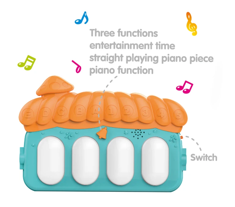 Multi Functional Newborn Baby Pedal Piano Fitness Baby Play Mat, Educational Activity Gym Baby Piano