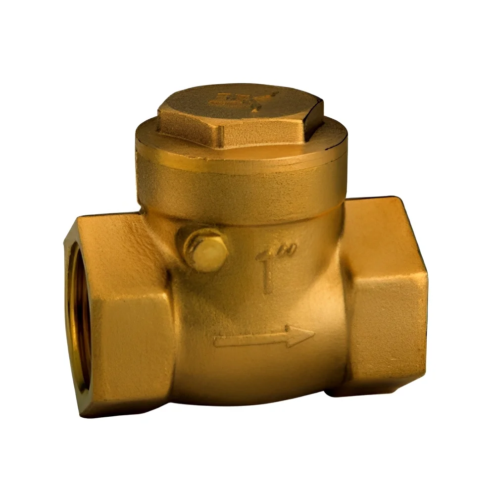 1 1/2 Inch Brass Swing Check Valve Manual Disc Screwed Non-Return One Way for Water Gas Oil manufacture