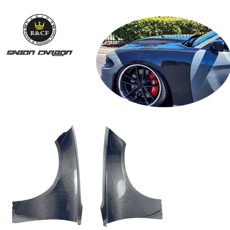 Style Carbon Fiber Fenders Narrow Body For Dodge Charger 2015-2023