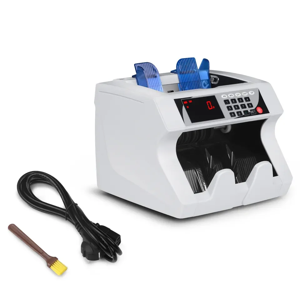 UNION 1504 Multi-Currencies Bill Counter Money Counting Machine USD/EUR/IQD Counterfeit Detector