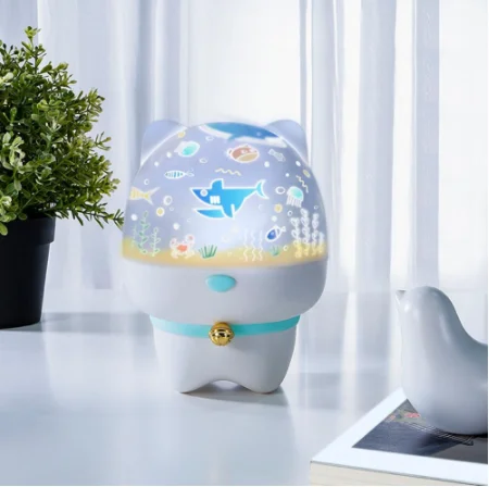 LED Projector Lights No Blueteeth Star Sky USB Light Charging Night Light Cute Pet Projection Lamp for Indoor Room Decoration