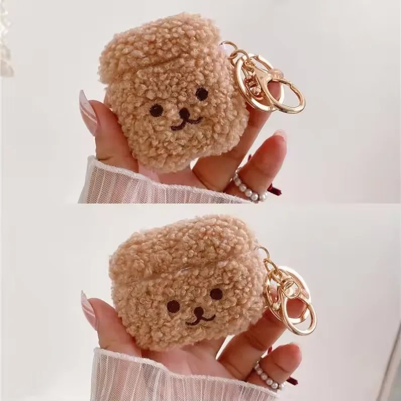 Cute Cartoon Lovely Pet Earphone Case Cover For Airpods 1/2/3 Pro Teddy Pig Headphone Fur Case Accept Customize Laudtec manufacture