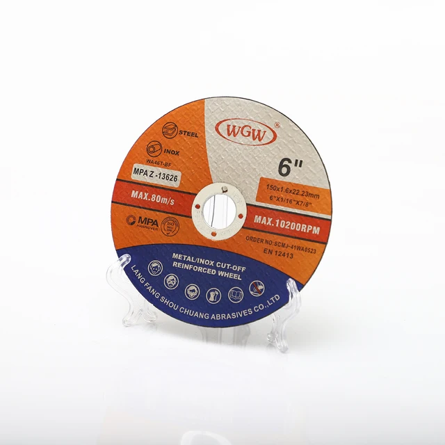 Good Stability 125x1.2x22.23mm Aluminum Oxide Cutting Wheels Cutting Discs For Steel Pipe