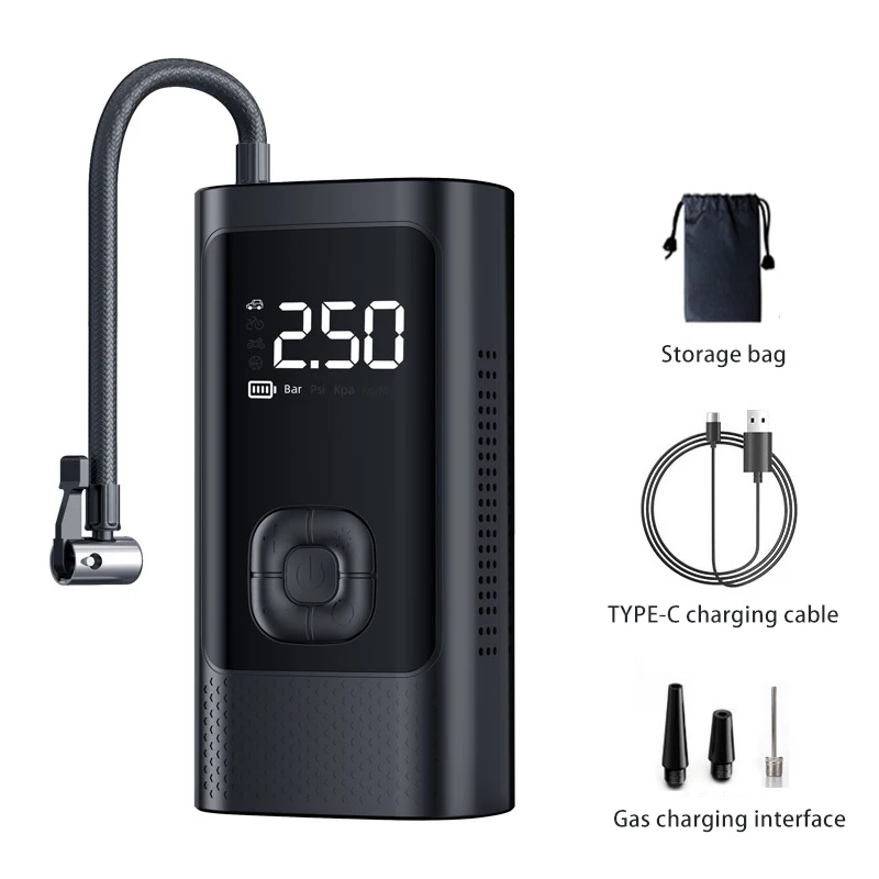 Portable Dual-Purpose 12V Digital Smart Charging Plug 4500mah ABS Wireless Car Air Compressor Wheel Pump - view 5