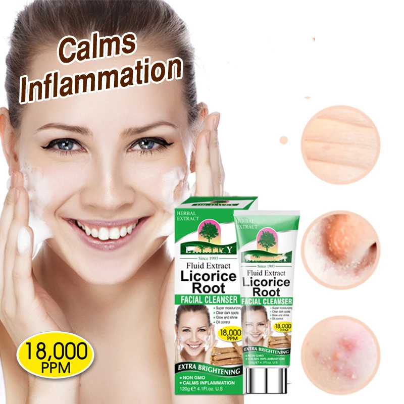 Korean Beauty Cosmetic Fluid Extract Licorice Root Calm Inflammation