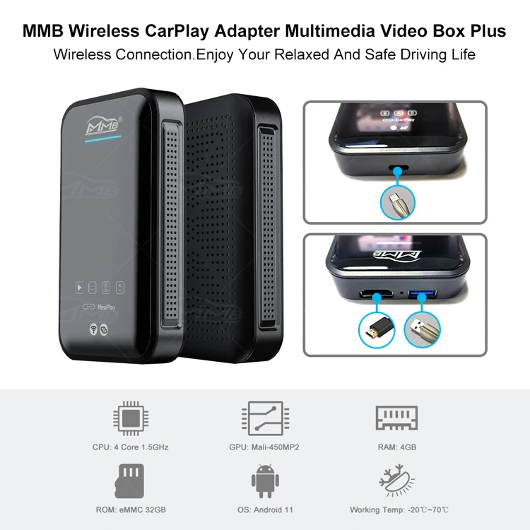 MMB Box: Android 11 CarPlay AI Box for Audi - Wireless CarPlay Integration