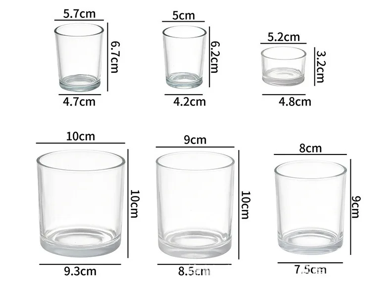 8 Oz Glass Jars With Lids Candle Jars With Bamboo Lid Gjc056c Buy