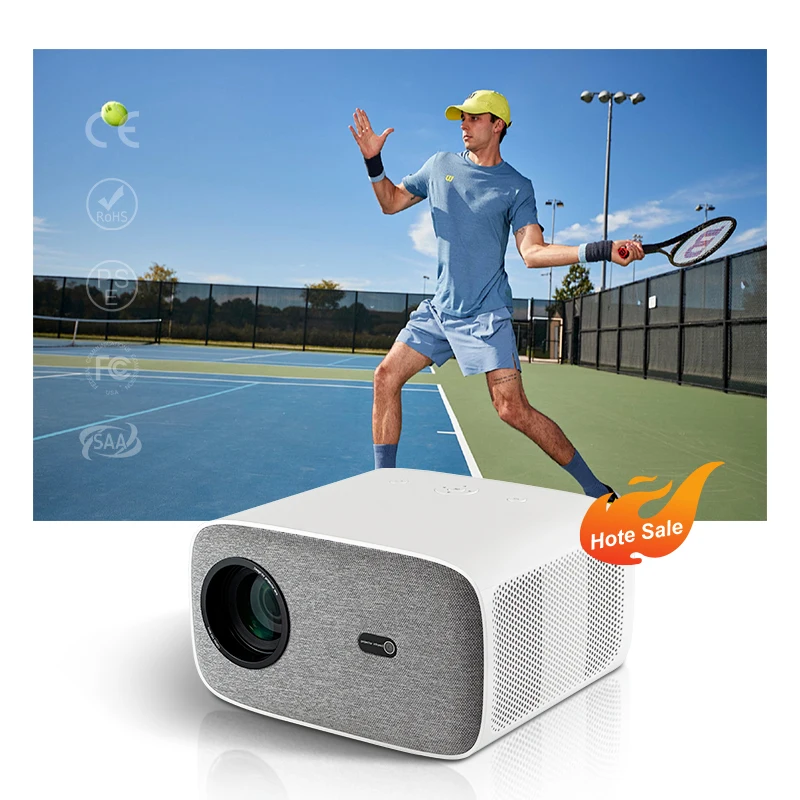 Auto Focus 400ANSI Lumens 4K Native 1080P Resolution Smart 2.4&5G Dual Wifi Home Use Mini Portable Wholesales Price Projector