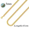 Catena Cubana in Oro 5mm