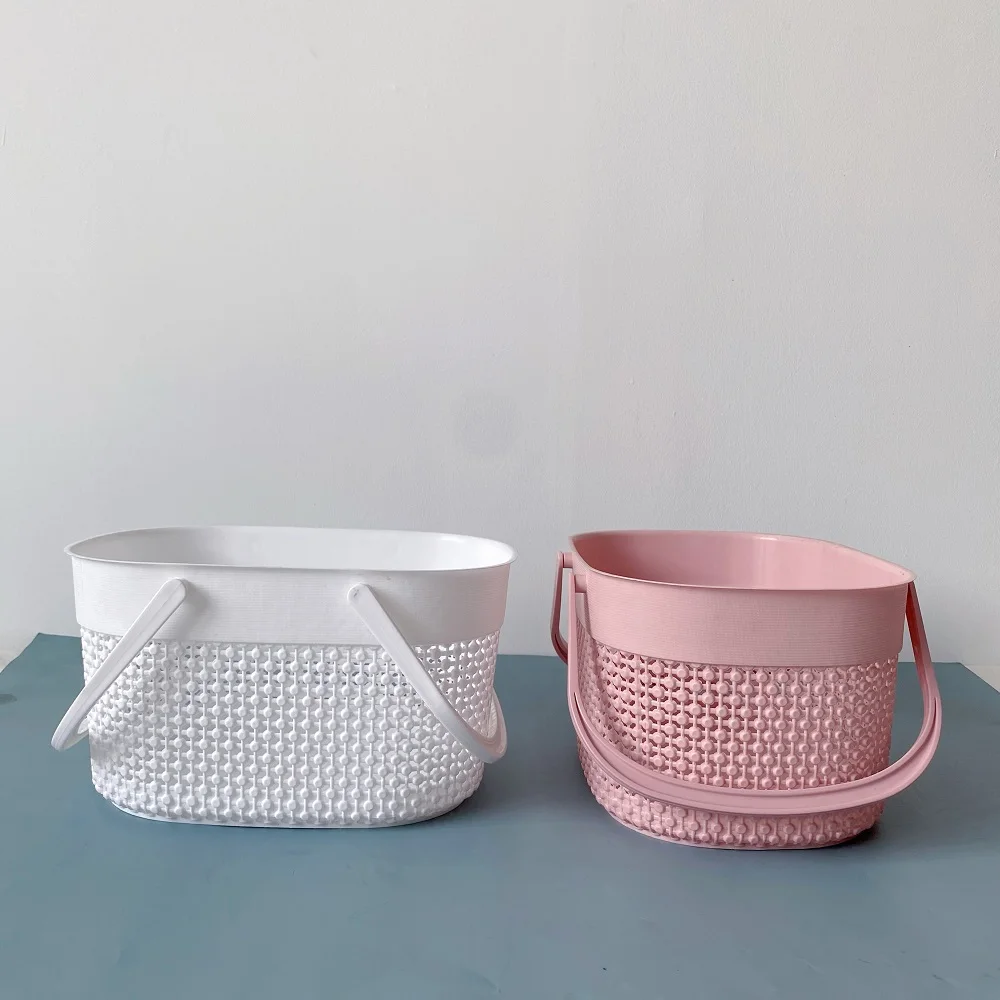 Jy5002 Plastic Bathroom Storage Baskets Waterproof Clothes Storage Boxes Laundry Storage With ...