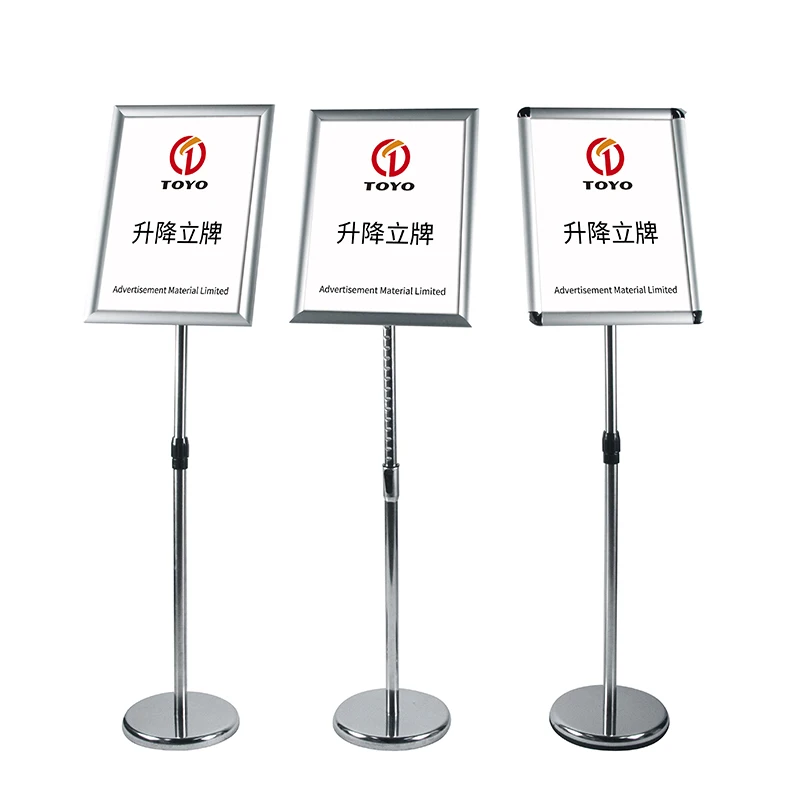 Free Standing Telescopic A4 Floor Sign Holder Stand For Store Buy Floor Sign Holder Stand,A4