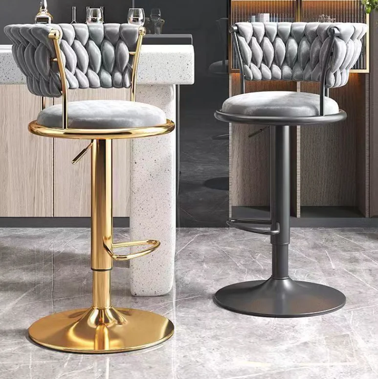 Bar Chair Hot Sale Soft Cushion Bar Chair Modern Designer Swivel Counter Bar Chair