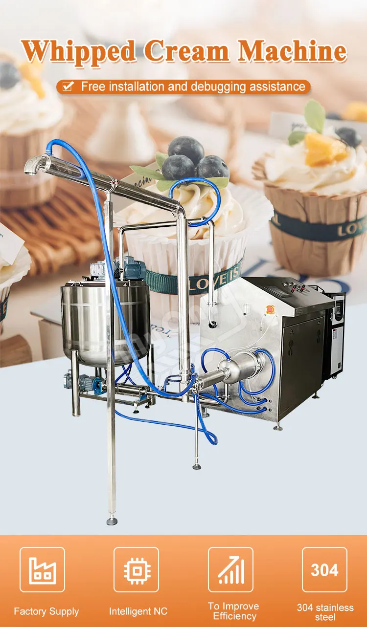 My Commercial Automatic Whipped Cream Machine Continuous Aerator Candy Production Line Buy