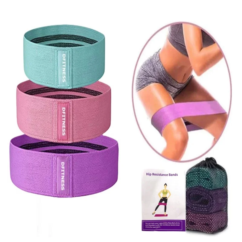 Custom logo Booty Exercise Elastic Bands High Quality Material Hip Circle Bands Resistance