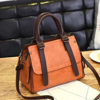 2022 fashion design handbags laptop hand bags ladies luxury PU vintage leather tote bag fall crossbody bags