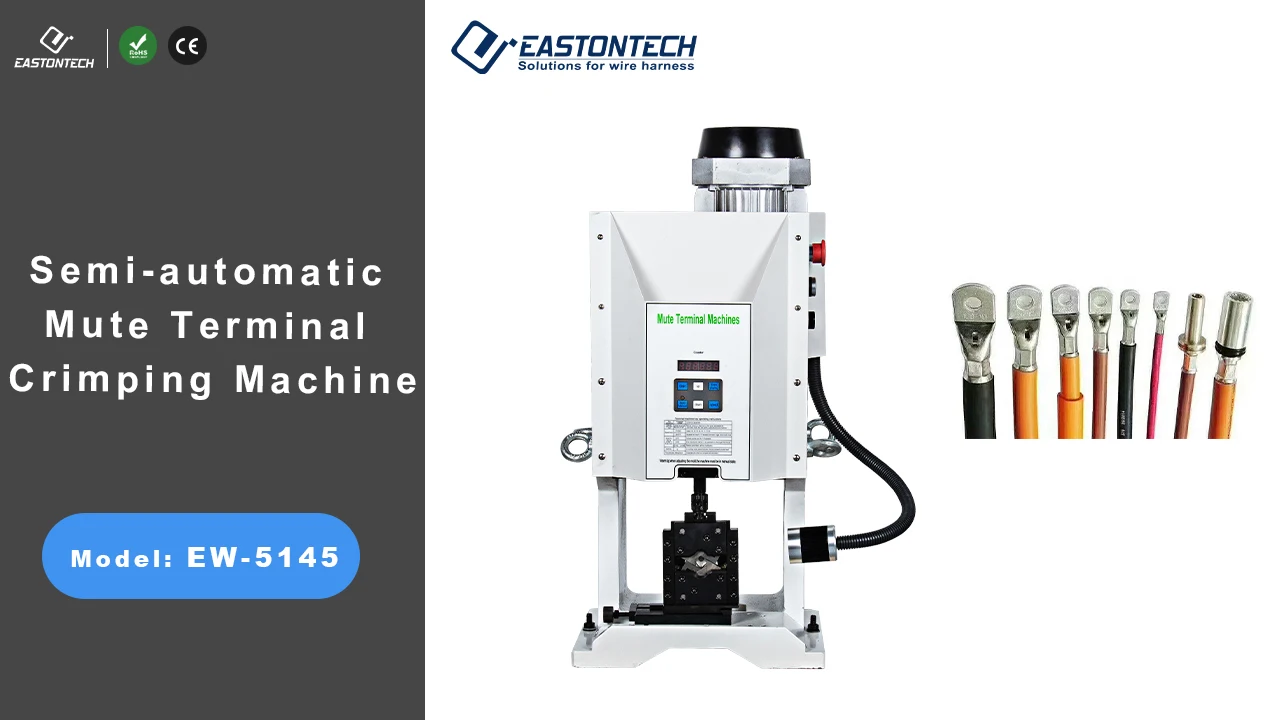 Ew5145 Stroke 30/40mm Precise Positioning Semiauto Electrical Terminal Crimping Machine One