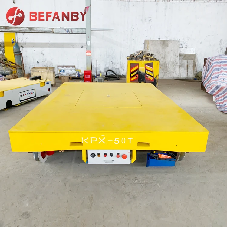 Raw Material Handling Rail Transfer Solution 5 Ton Transfer Trolley for Sale