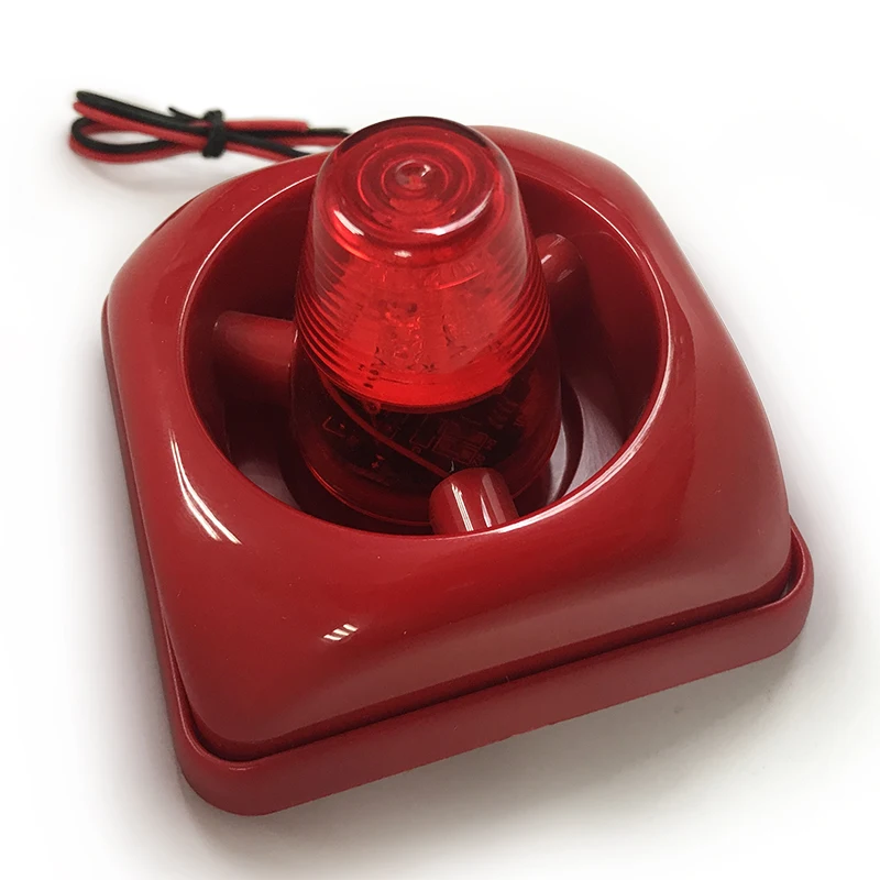 100db Fire Alarm System Sounder Warning Siren with Strobe
